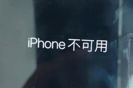 利州苹果服务网点分享锁屏界面显示“iPhone 不可用”如何解决 