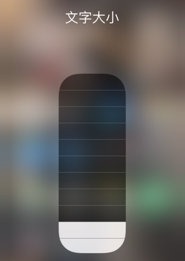 利州苹果手机维修分享小技巧：在 iPhone 控制中心快速调节字体大小 